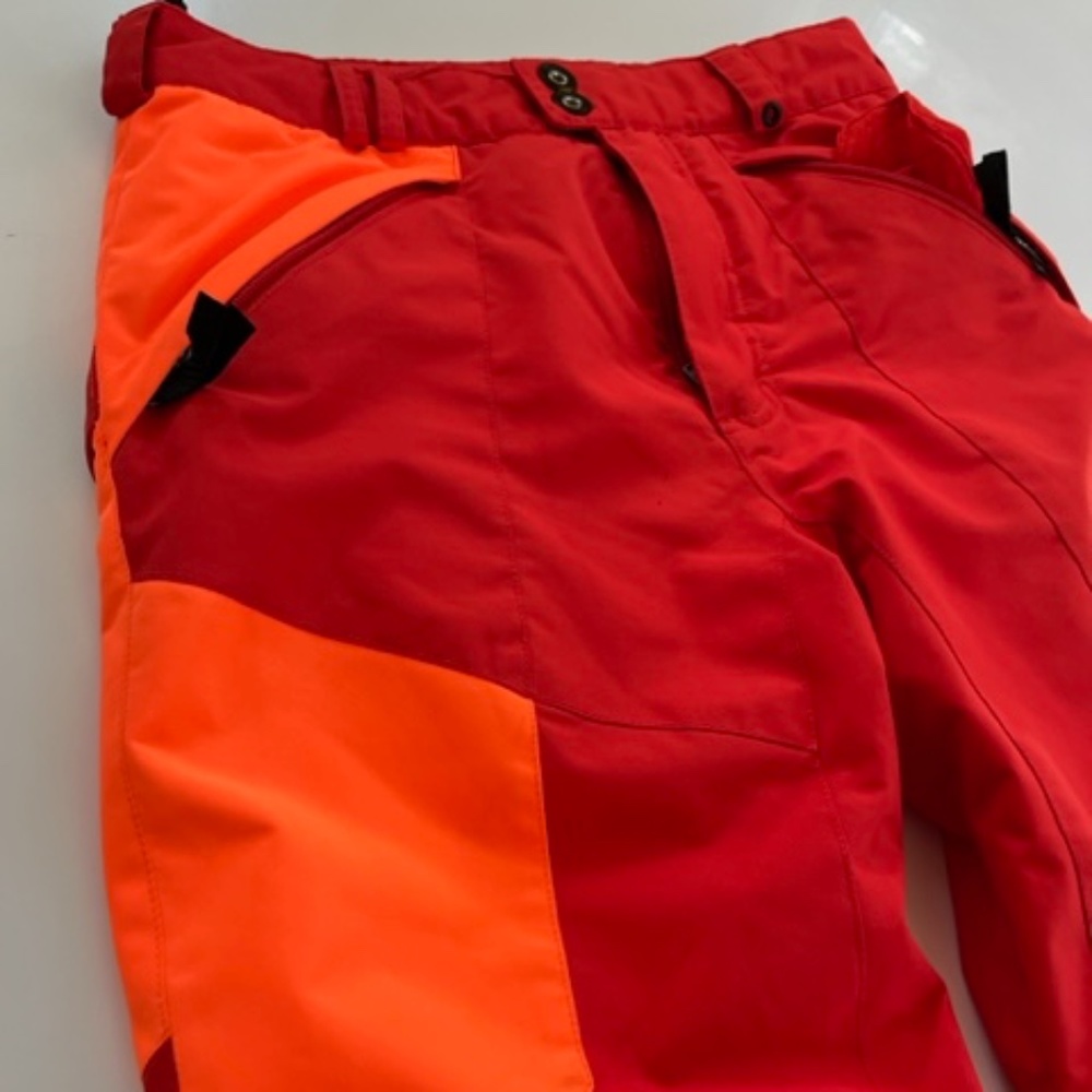 Spyder ski pants red/orange 14